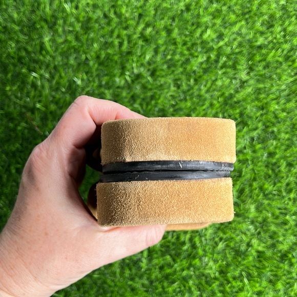 ZARA Tan Soft Suede Strappy Flat Sandals size 6.5 EU37 - Picture 5 of 9